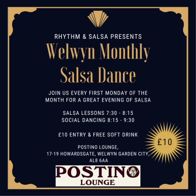 Rhythm & Salsa at Postino Lounge Welwyn Garden City